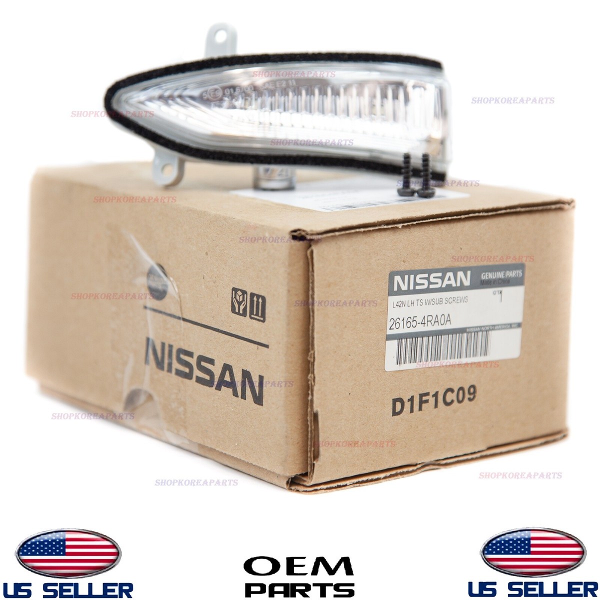 Genuine Outside Mirror Turn Signal Lamp Left Driver Side OEM