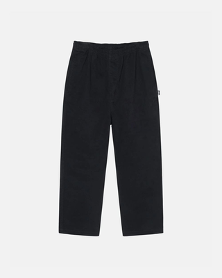 Stussy Beach Pant Brushed Cotton Black Size XXLarge | eBay