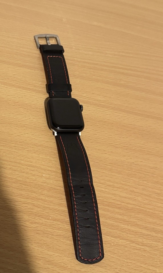Apple Watch Series 5 40mm Space Grey with Leather Darth Vader Strap eBay