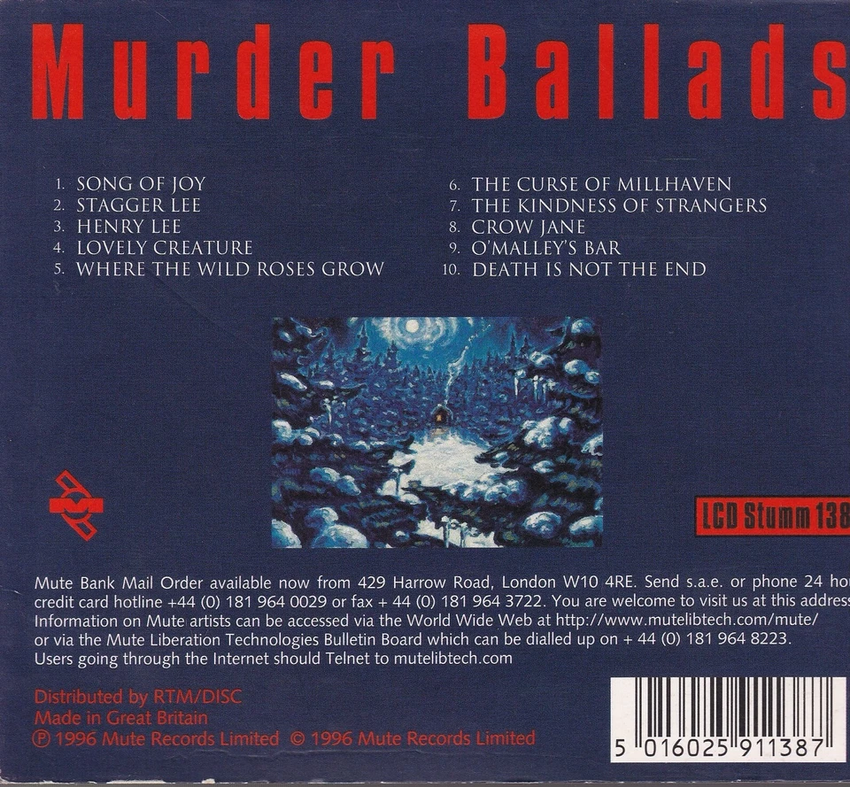 Nick Cave And The Bad Seeds / Murder Ballads  (NEU) - Bild 2 von 2