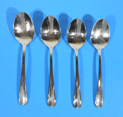 ONEIDA USA GALA/IMPULSE  4 GLOSSY STAINLESS STEEL TABLESPOONS  VGC 6-3/4'' B
