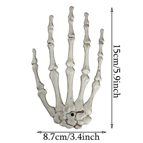 10 Pairs Halloween Skeleton Hands Realistic Plastic Fake Human Hands for Hall... - Picture 2 of 7
