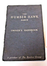 HUMBER HAWK 1955 mark V1 (6) Owners handbook  instruction manual
