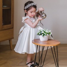 New lace dress for girls' evening dress show performing princess dress