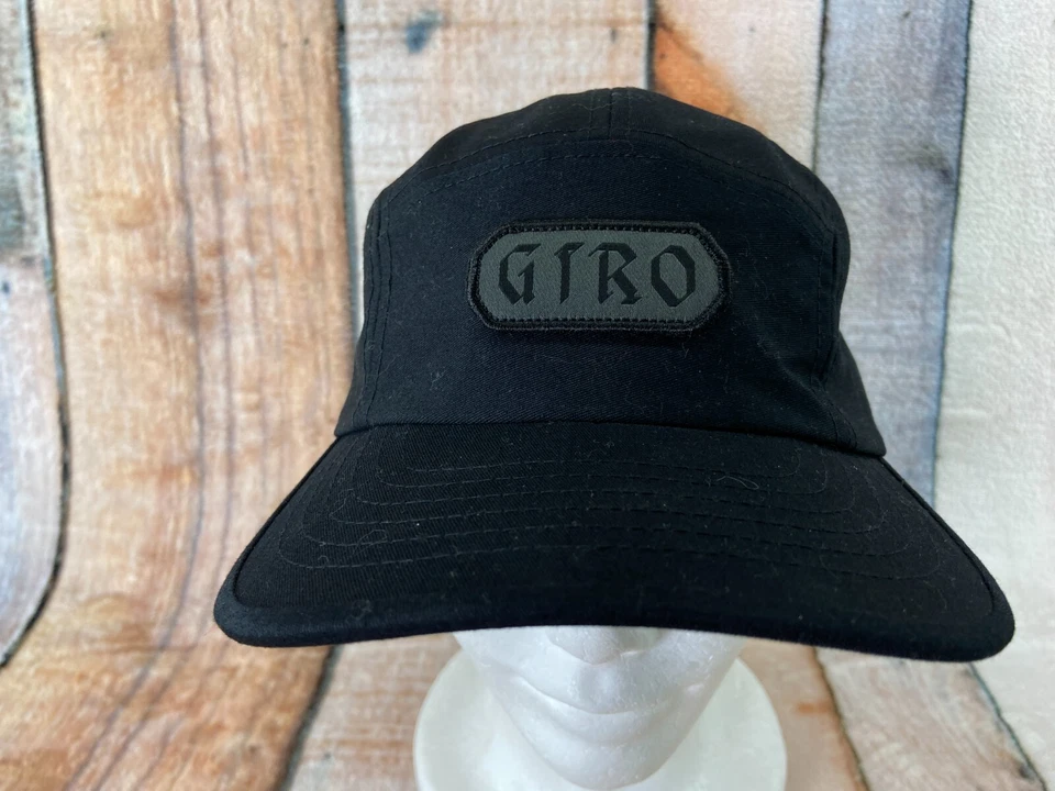 GIRO 5 Panel Cycling Gear Bicycle Bike Hat Cap Adjustable Universal Fit Black - Image 4 of 4