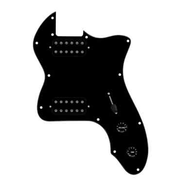 920D 72 Thinline Tele Loaded Pickguard Cool Kid Humbuckers Black/Blk/Blk