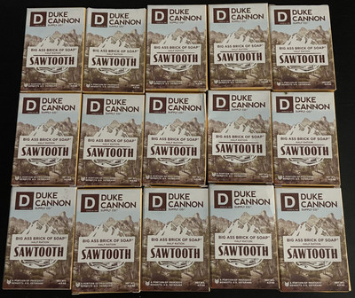 Duke Cannon Supply Co Soap Sawtooth Lot of 15  4.5 OZ Bars - Half Ration BRICK