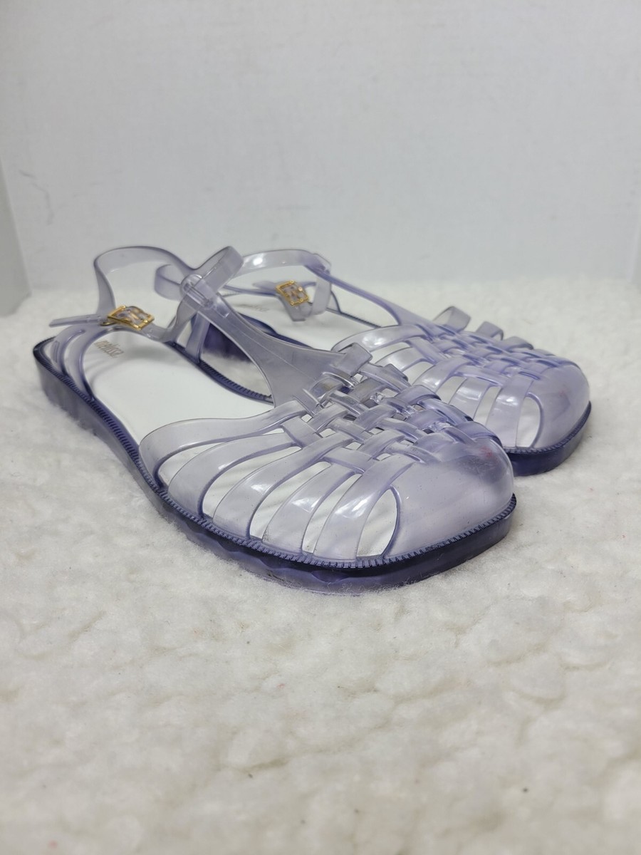 Melissa Mel Dreamed Womens Size 10 Clear Possession Jelly Shoes