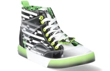 Beetlejuice Glow-In-The Dark Shoes Women’s High Top Sneakers Size 10