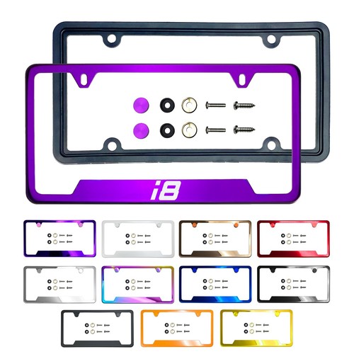 telaio patente acciaio inox personalizzato inciso a laser nuovo silicone per BMW i8 - Foto 48 di 127