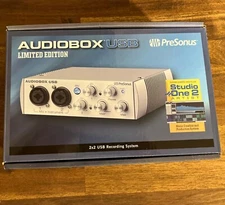 NEW IN BOX PreSonus AudioBox USB 2X2 USB Recording System.