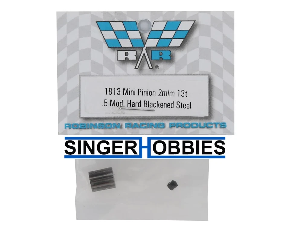 Robinson Racing 1813 Mini 8IGHT .5 Mod Hardened Steel Mini Pinion 2mm Bore HH - Image 2 of 2