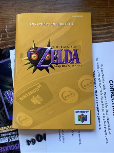 Legend of Zelda Majora's Mask N64 Edizione da Collezione Completo CIB Ecc/NM Cond - Foto 5 di 19