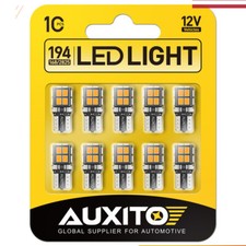 10x T10 LED Amber Car Wedge Interior Dome Reading Map Light Bulb W5W 168 194 192