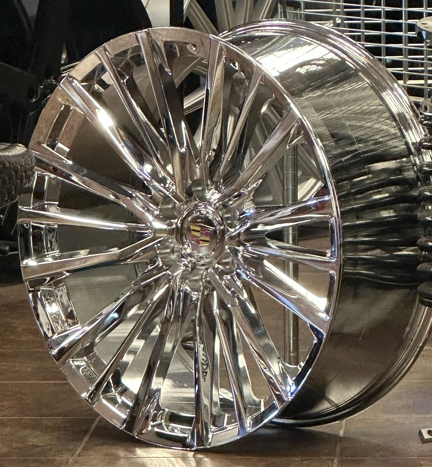 24'' Platinum Escalade Wheels fit Chrome Wheels 285 40 24 Tires ...