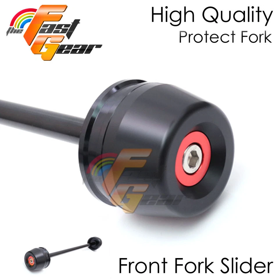 Fit Ducati Monster S2R 1000 05-08 Black CNC Fork Sliders Protector Foto 4 de 4