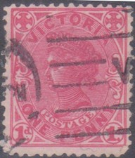 (F282-84) 1901 Australia VIC 1d red QVIC stamp (CI)