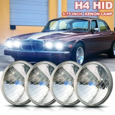 4Pcs 5.75" inch Round HID Headlights DRL High-Low Beam for Jaguar XJ6 XJS XJ12