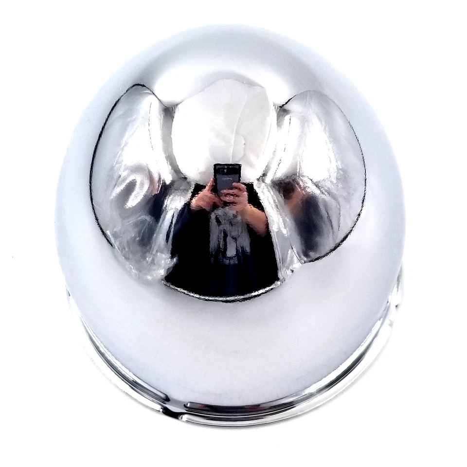 Комплект из 4 центральных колпаков Gorilla Chrome Bullet Style Push Thru 4,25 дюйма внешний диаметр колеса HC202BT - Изображение 3 из 4