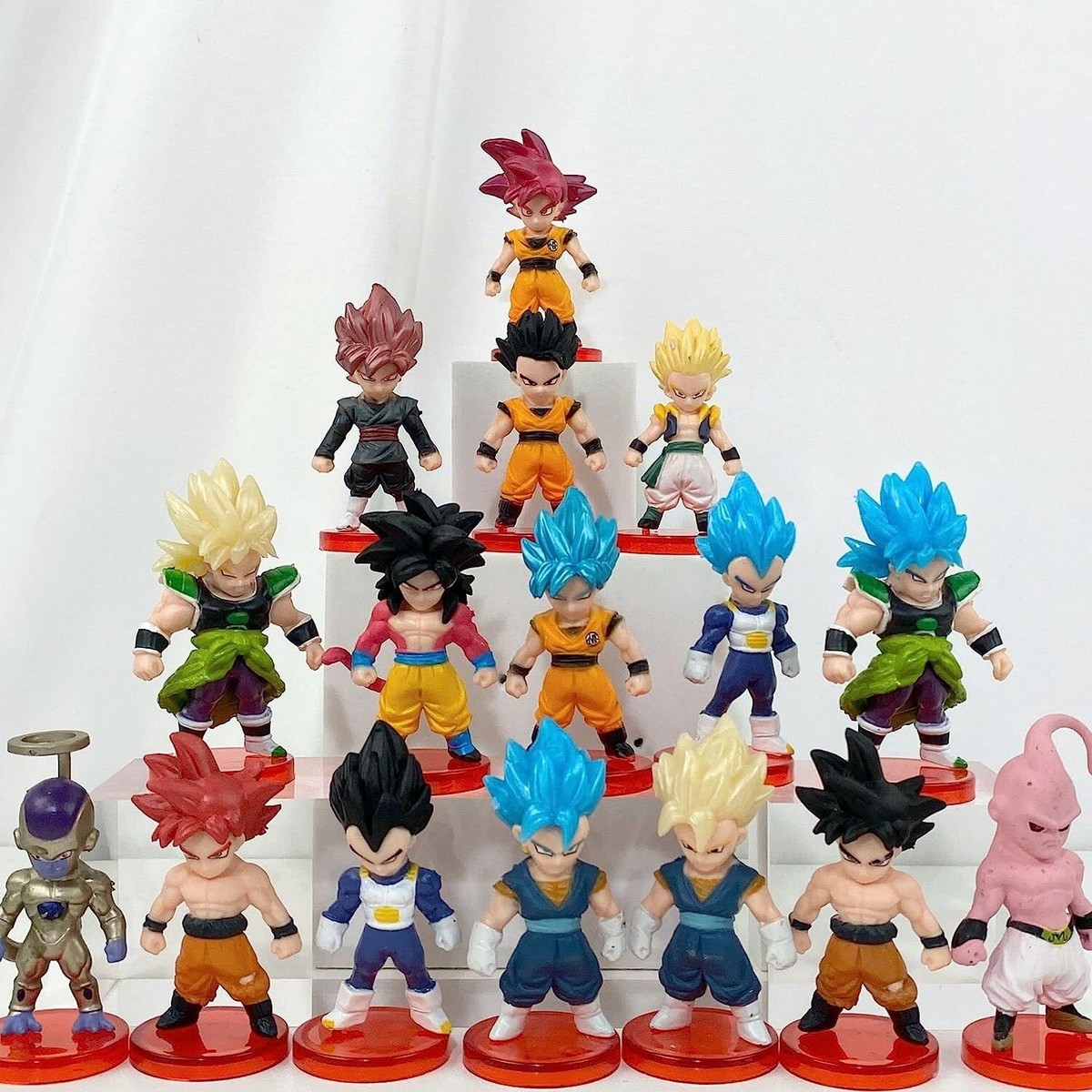 DRAGONBALL Z ちびキャラ フィギュア 10個セット Dragon Ball Z 16-Piece Action Figure Set, 3-inch Collectibles for
