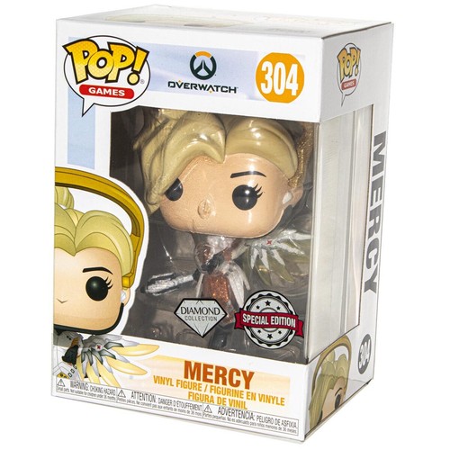Funko POP Games #304 Blizzard Overwatch Mercy Diamond Special Edition Figure New 889698528498 | eBay
