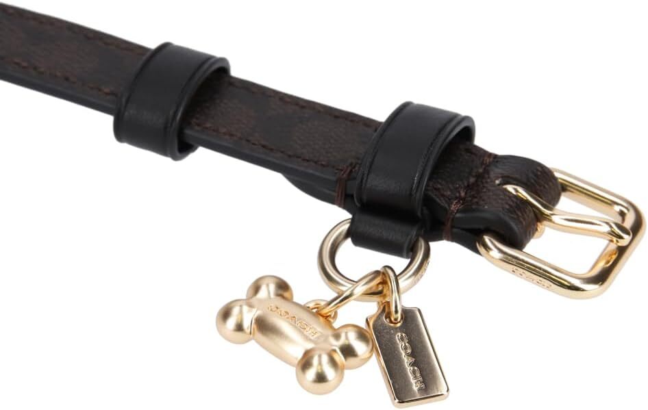 Coach] Boxed Small Pet Collar Signature Canvas CH144 IMAA8 IM