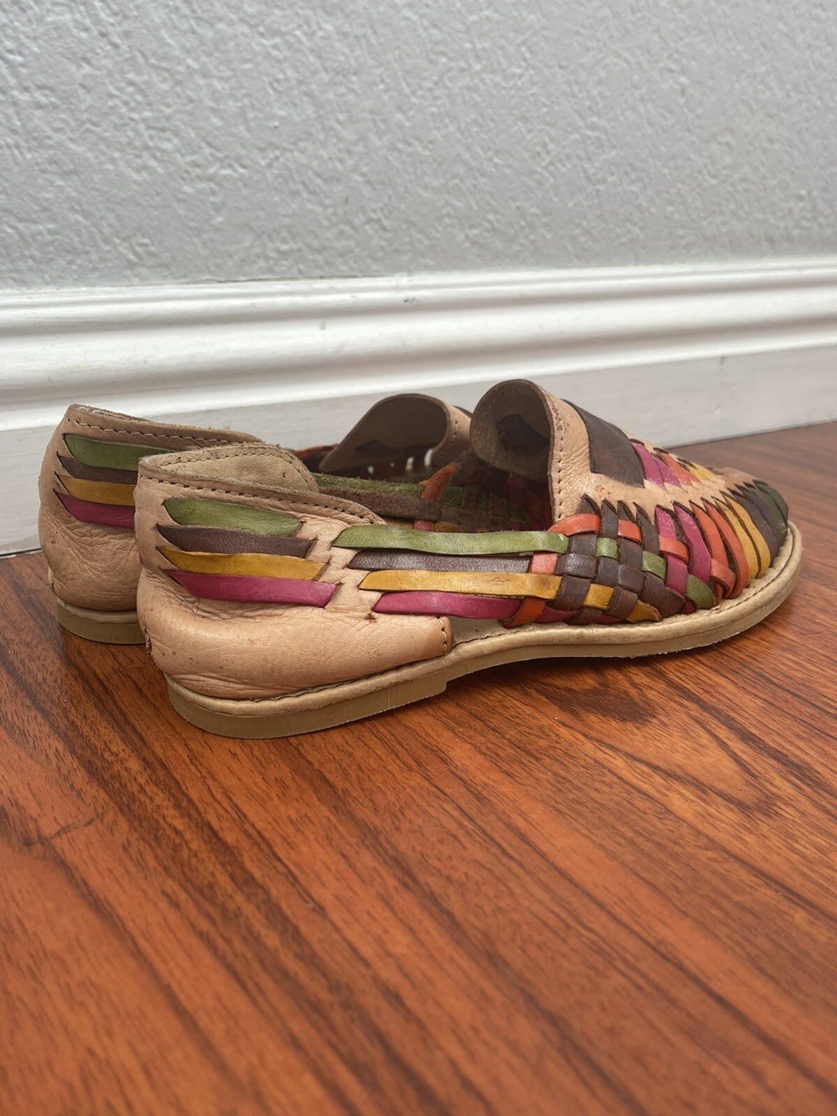 Authentic Mexican Azteca Leather Handcrafted Colo… - image 4