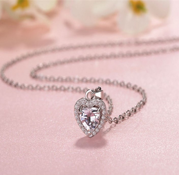 Trendy Heart & Teadrops Necklace