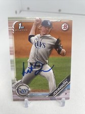 Seth Johnson Philadelphia Phillies 2019 Bowman Draft 1st BD-90 Signed Auto