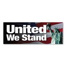 United We Stand Bumper Strip Magnet