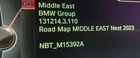 Genuine BMW Middle East Next 2023-1 MAP Navigation update + FSC Lifetime Code