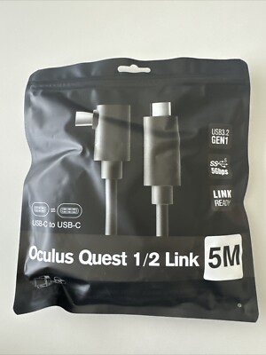 Oculus Quest 1/2 Link Cable 5m USB 3.2 GEN 1 USB-C To USB-C