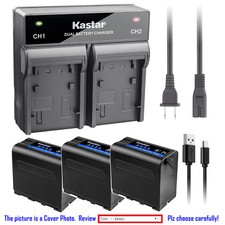 Kastar F980 Battery Rapid Charger for Sony NP-F960 CN-126 CN-160 LED Video Light