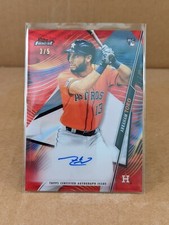 2020 Topps Finest Red Refractor RC Auto, Abraham Toro, #/5