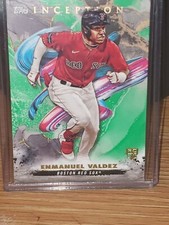 2023 Topps INCEPTION ENMANUEL VALDEZ GREEN PARALLEL #124 RED SOX RC