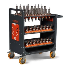 Tool cart 40 conical tool rack CNC tool cart BT40 trolley 56 capacity with wheel