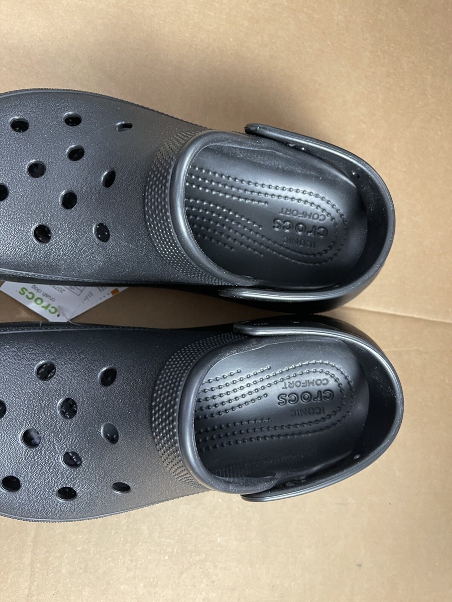 ◆CROCS◆ Crush Clog Black 207521001 Crocs Classic Crush Clog in Black | SVD USA