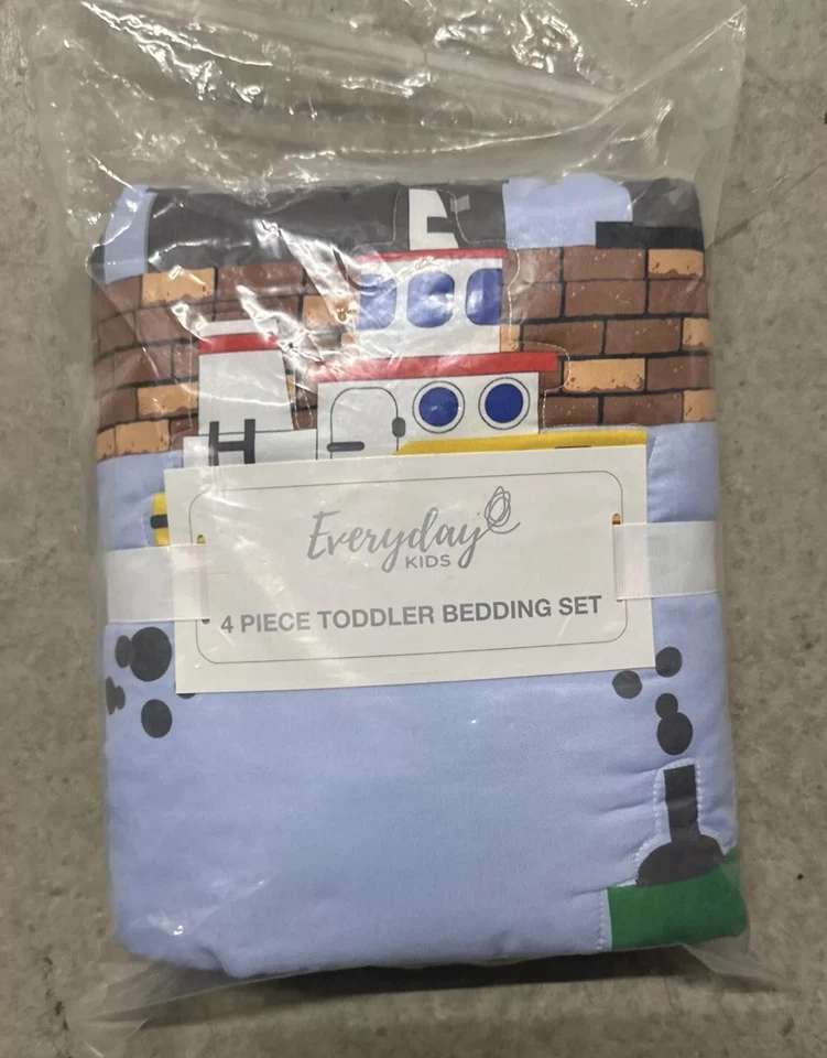 Juego de cama de 4 piezas - En construcción - incluye edredón, sábana plana, fi... Foto 2 de 2