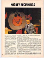 Vtg 1980 Howie Meeker Peter Puck Hockey Beginnings Scotiabank Hockey News Ad