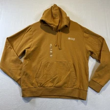 Alpine Design Hike Hoodie Men's Medium Golden Honey Fleece Pullover NWT $58 MSRP