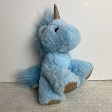 Fao Schwarz Sparklers Blue Baby Unicorn Stuffed Animal Plush 9" Toy