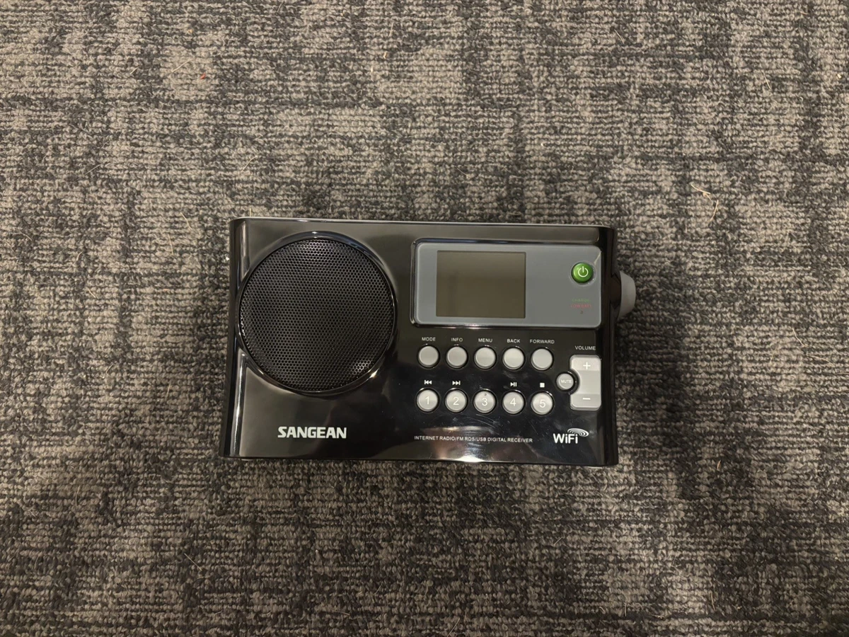 Radio Portatile Sangean WFR-27 C Nera, Con Presa Cuffie E Alimentatore Integrato, 2W