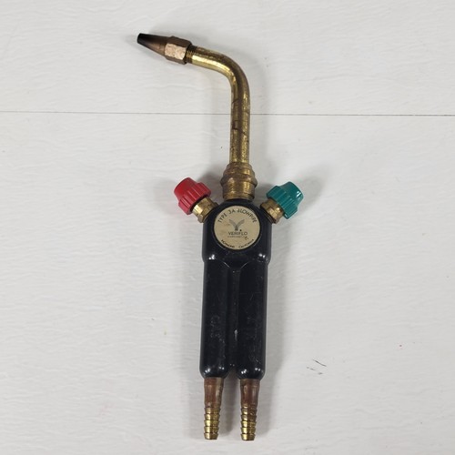 VERIFLO Type 3A Blowpipe, Air & Gas Inlets, Red and Green Tips, Good Condition
