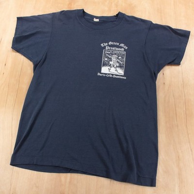 The Green Man Prestwood t-shirt MEDIUM vtg 80s usa single stitch English bar pub