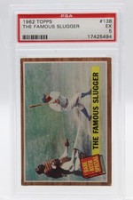 Topps - 1962 The Famous Slugger Babe Ruth Special 5 PSA EX 5