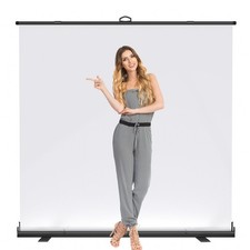 WASJOYE Large Collapsible White Backdrop Screen - 81.5 x X 79 in,