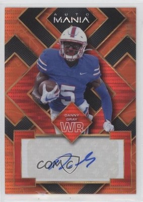 2022 Wild Card Mania Square Orange Pulsar /10 Danny Gray Rookie Auto RC ii1