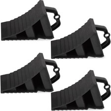 4X Heavy Duty Plastic Wheel Chock Tough Chocks Stop Car Trailer Boat Caravan UK