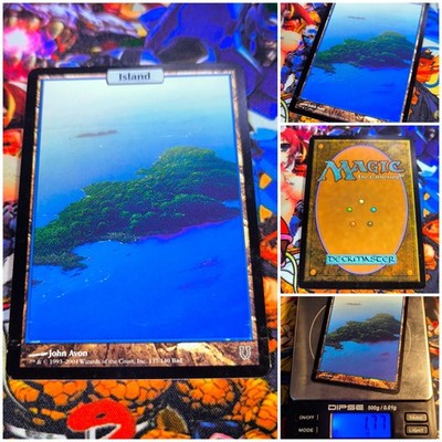 MTG Island   EX Legendary John Avon Full-Art Basics Unhinged 2004 OG