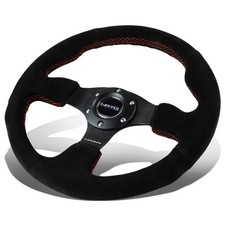 Nrg Reinforced 320mm 3-spoke Type-r Black Suede Red Stitch Racing Steering Wheel Nrg Reinforced 320mm 3-spoke Type-r Black Suede Red Stitch Racing Steering Wheel